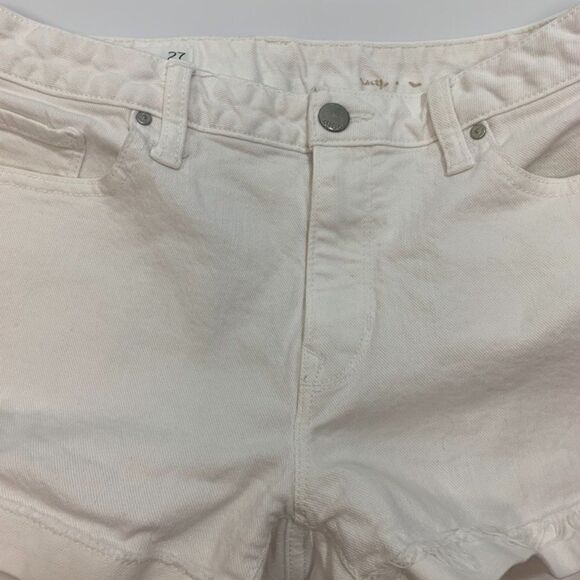 GAP Slim Cut Offs White Denim Short - Picture 2 of 5